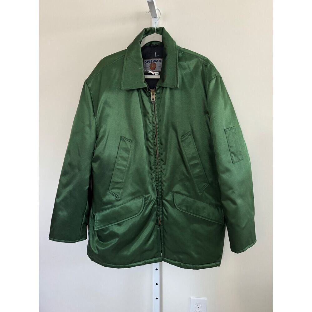 Vintage Spiewak Quilted Parka Mens Size 46  USA NWOT Quality Work Wear Green